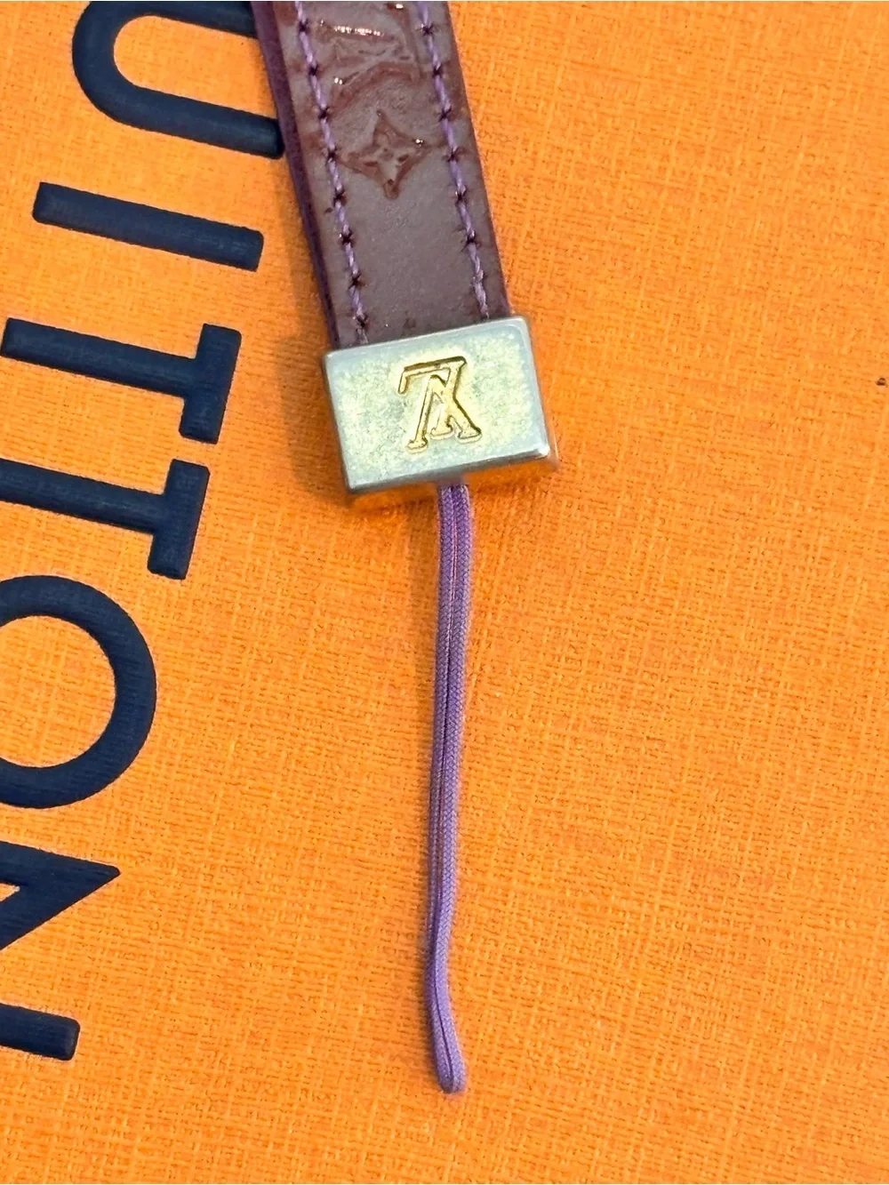 Louis Vuitton Vintage Monogram Vernis Dragonne Telephones Phone Strap/ Bag Charm